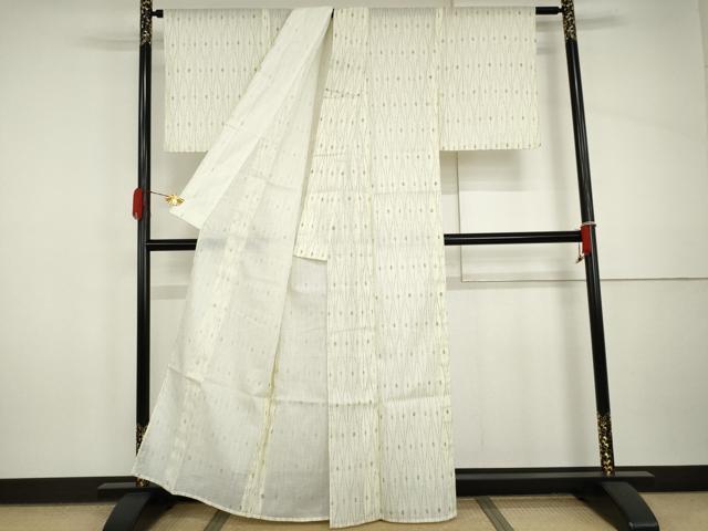 平和屋着物*夏物 小紋 紗 変わり立涌 AABI9810cs