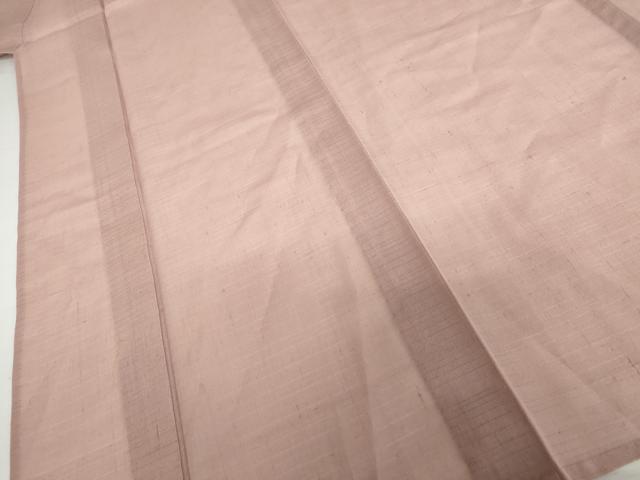 平和屋着物*夏物 加賀友禅の巨匠 初代 由水十久監修 色無地 紬 撫子色 正絹 逸品 AABI9824cs