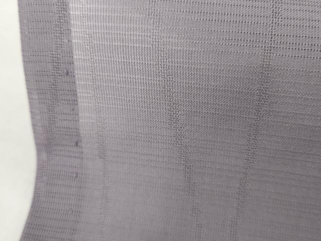 平和屋着物*夏物 色無地 変わり絽 枝葉紋紗 藤紫色 正絹 逸品 AABI9834cs