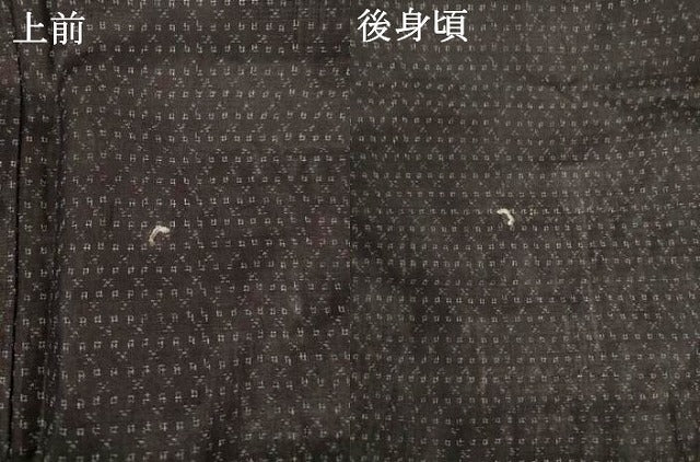 平和屋着物*夏物 男性 石川県指定無形文化財 能登上布 本麻手織上布 絣柄 麻 逸品 AABI9841jd