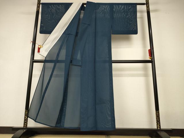 平和屋着物*夏物 色無地 絽 褐返色 洗える着物 AABI9863jd
