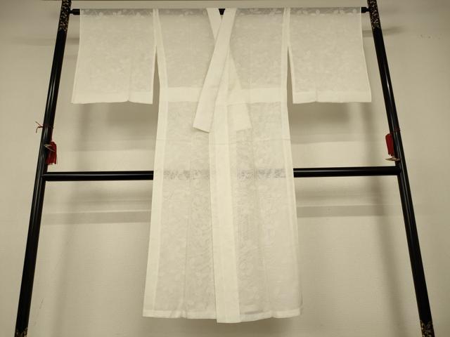 平和屋着物*夏物 長襦袢 萩紋紗 生成り色 正絹 逸品 AABI9866jd