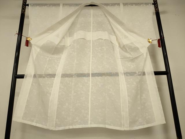 平和屋着物*夏物 長襦袢 萩紋紗 生成り色 正絹 逸品 AABI9866jd