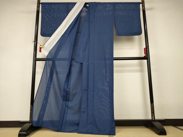 平和屋着物*夏物 色無地 絽 褐返色 洗える着物 AABI9882jd