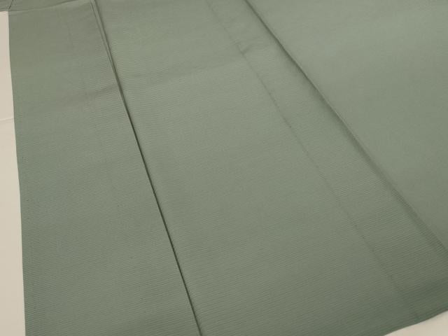 平和屋着物*夏物 色無地 絽 青白橡色 正絹 逸品 AABI9893jd