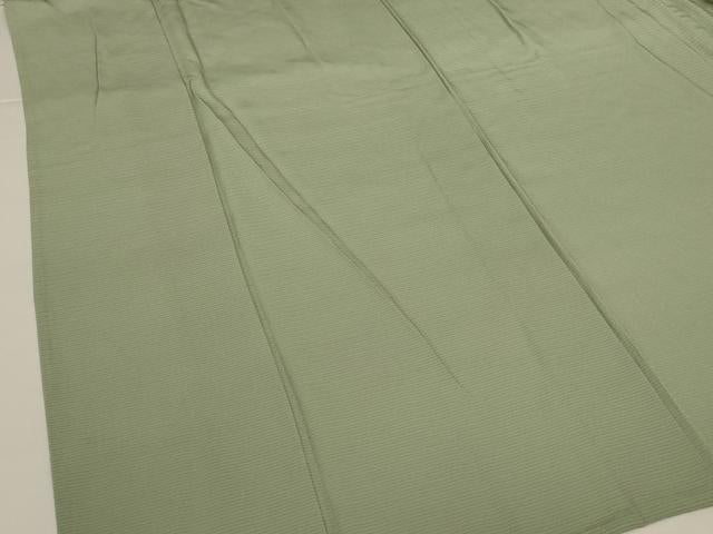 平和屋着物*夏物 色無地 絽 柳茶色 正絹 逸品 AABI9895jd