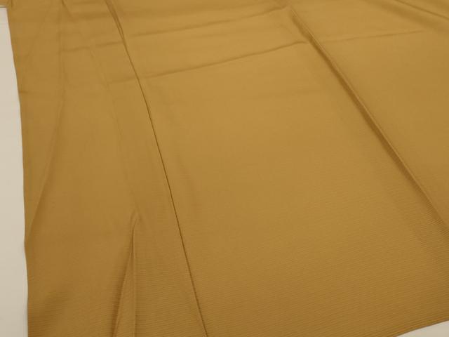 平和屋着物*夏物 男性 色紋付 絽 黄橡色 正絹 逸品 AABI9899jd