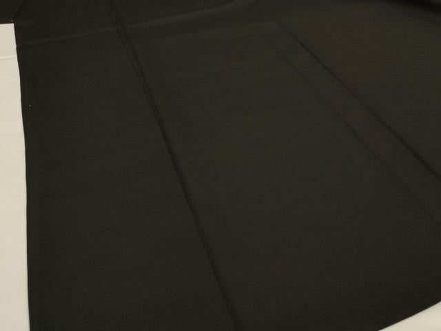 平和屋着物*夏物 男性 黒紋付 絽 正絹 逸品 AABI9903jd