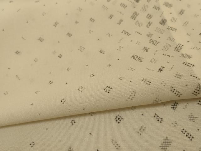 平和屋着物*夏物 小紋 紗 粋紗絣 霞間道 証紙付き 正絹 逸品 AABI9905jd