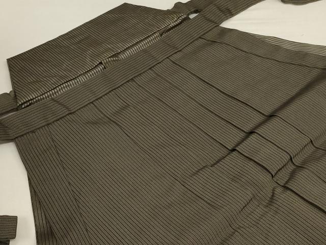 平和屋着物*夏物 男性 馬乗り袴 縦絽 縞 正絹 逸品 AABI9919jd