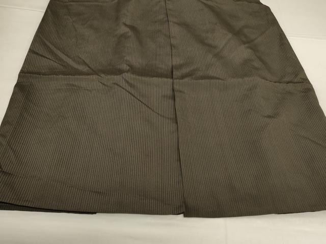 平和屋着物*夏物 男性 馬乗り袴 縦絽 縞 正絹 逸品 AABI9919jd