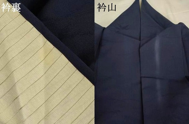 平和屋着物*夏物 色無地 笹芝紋紗 褐返色 正絹 逸品 AABI9923jd