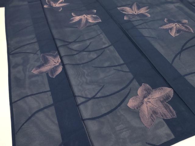 平和屋着物*夏物 小紋 紗 芝花文 正絹 逸品 AABI9925jd