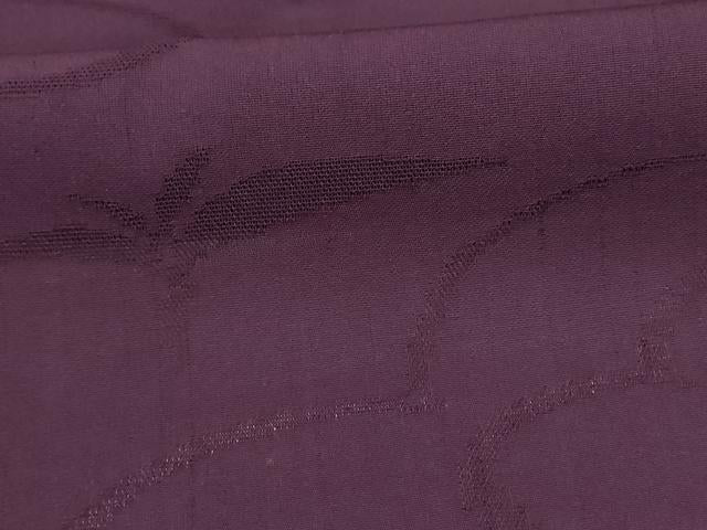 平和屋着物*夏物 色無地 雲取り紋紗 似せ紫色 正絹 逸品 AABI9934jd
