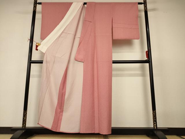 平和屋着物*夏物 江戸小紋 絽 鮫小紋柄 正絹 逸品 AABI9946jd