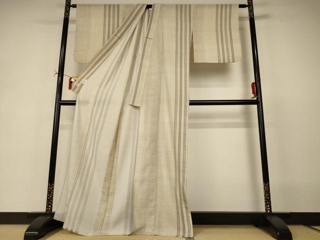 平和屋着物*夏物 撫松庵 小紋・浴衣兼用 セオアルファ 絣間道 洗える着物 AABI9959jd