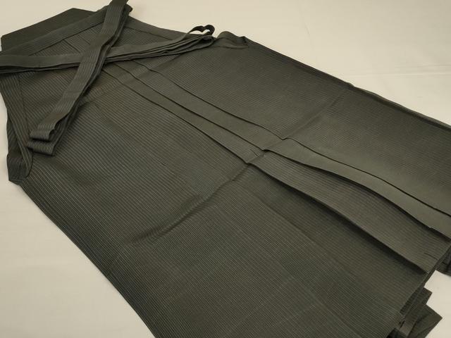 平和屋着物*夏物 男性 行灯袴 縦絽 縞 正絹 逸品 AABI9970jd