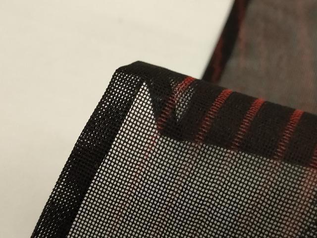 平和屋着物*夏物 小紋 紗 幾何学文様 黒地 正絹 逸品 AABI9989jd
