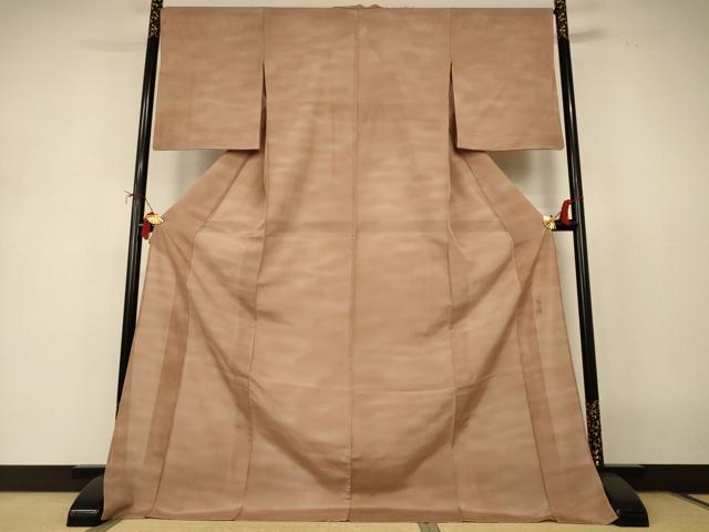 平和屋着物*夏物 虹色創家 本郷大田子 小紋 絽 霞文 暈し染め ロング丈 正絹 逸品 AABI9997jd
