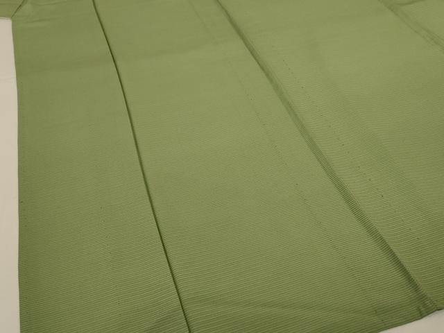平和屋着物*夏物 色無地 絽 柳茶色 正絹 逸品 AABI9998jd