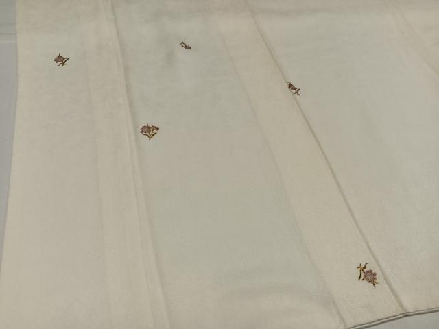 平和屋着物●上質な小紋 草花文 金銀彩 正絹 逸品 AABJ0002ph