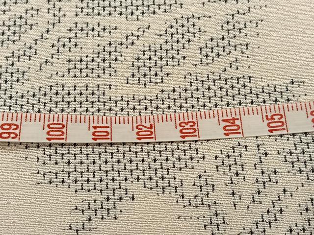 平和屋着物●お召 120亀甲 草花文 正絹 逸品 未使用 AABJ0005ph