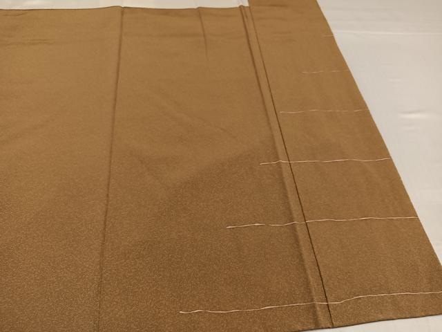 平和屋着物●石川県指定無形文化財 牛首紬 白山工房 手織り 訪問着 絞り 花唐草文 金彩 正絹 逸品 AABJ0006ph