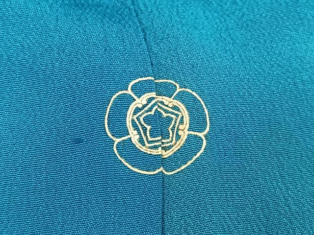 平和屋着物●アンティーク 大正ロマン 小振袖 二尺袖 刺繍 草花文 暈し染め 正絹 逸品 AABJ0016ph
