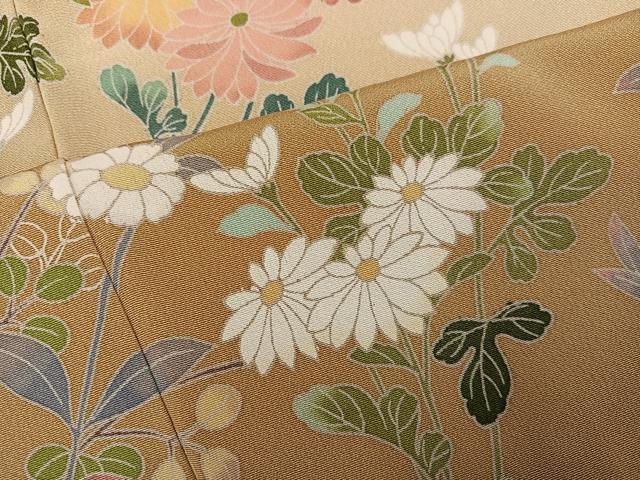 平和屋着物●訪問着 友禅 作家物 粋峰 枝花文 暈し染め さが美扱い 正絹 逸品 AABJ0023ph