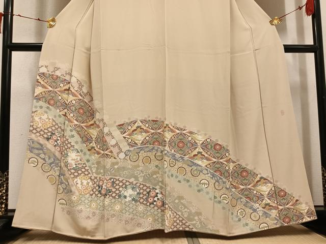 平和屋着物●豪華色留袖 友禅 作家物 恭平 鳳凰花文 正絹 逸品 AABJ0032ph