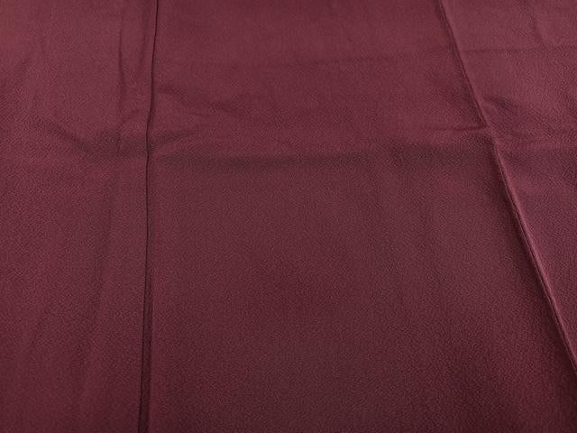 平和屋着物●豪華振袖 色無地 紫鳶色 正絹 逸品 AABJ0041ph