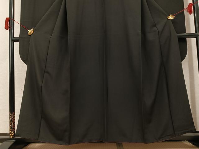平和屋着物●豪華振袖 色無地 蝉色 正絹 逸品 AABJ0046ph
