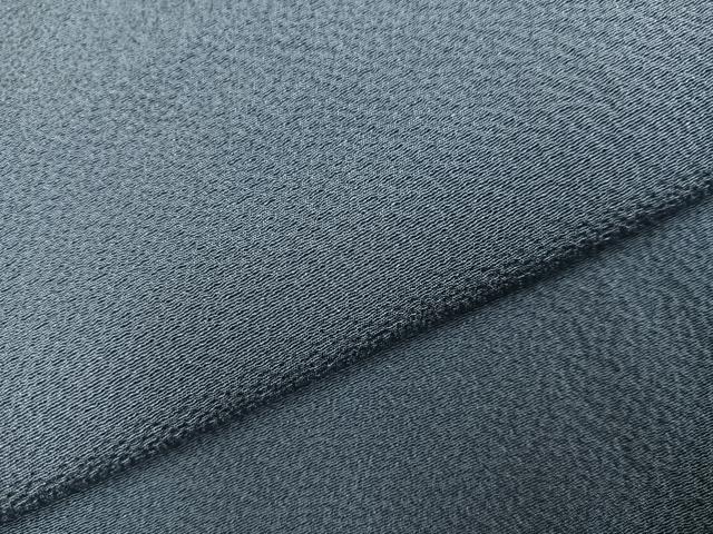 平和屋着物●上質な色無地 藍墨茶色 正絹 逸品 AABJ0049ph