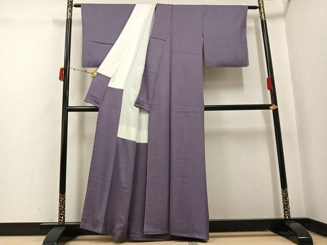 平和屋着物●上質な色無地 花地紋 胡桃色 正絹 逸品 未使用 AABJ0051ph