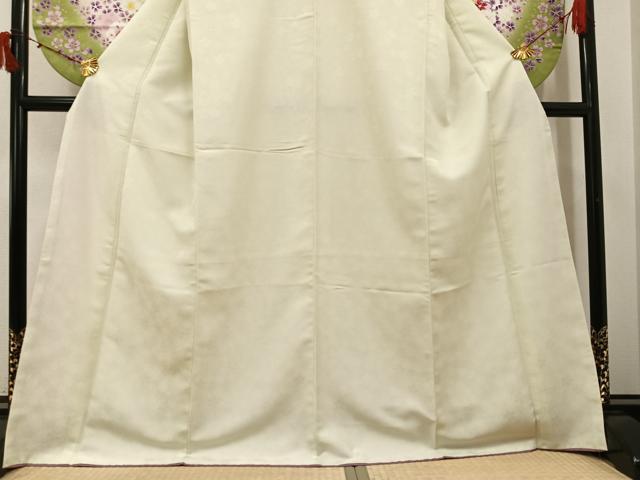 平和屋着物●小振袖 二尺袖 舞桜文 暈し染め 金彩 洗える着物 AABJ0068ph