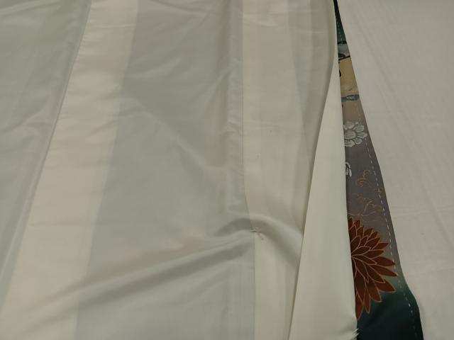 平和屋着物●アンティーク 大正ロマン 黒留袖 枝花文 暈し染め 金彩 胴抜き仕立て 正絹 逸品 AABJ0070ph