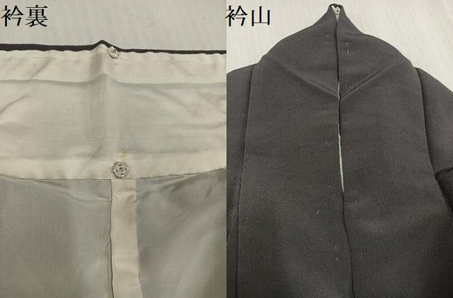 平和屋着物●訪問着 手描き 草花文 金彩 鬼しぼ縮緬 正絹 逸品 AABJ0078ph