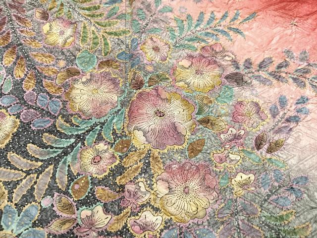 平和屋着物●豪華振袖 絞り 辻が花 金彩 正絹 逸品 AABJ0086ph