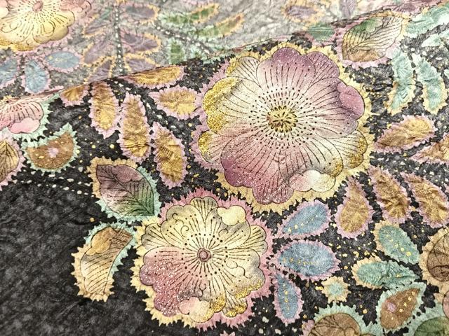 平和屋着物●豪華振袖 絞り 辻が花 金彩 正絹 逸品 AABJ0086ph