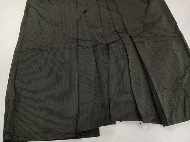 平和屋着物●男性 馬乗り袴 縞 正絹 逸品 AABJ0090ph
