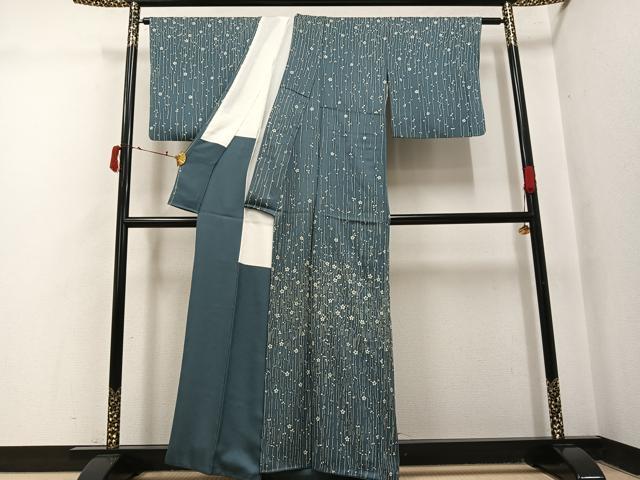 平和屋着物●訪問着 梅文 正絹 逸品 AABJ0094ph