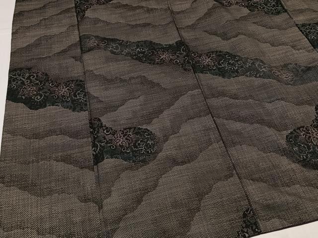 平和屋着物●本場大島紬 カタス9マルキ 更紗唐草文 正絹 逸品 AABJ0113ph