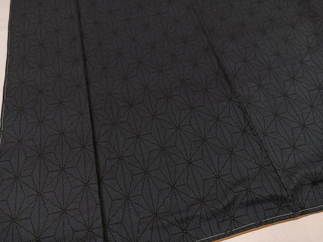 平和屋着物●本場大島紬 カタス 麻の葉文様 正絹 逸品 未使用 AABJ0114ph