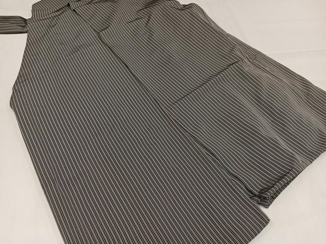 平和屋着物●男性 行灯袴 精巧神代平 縞 正絹 逸品 AABJ0157ph
