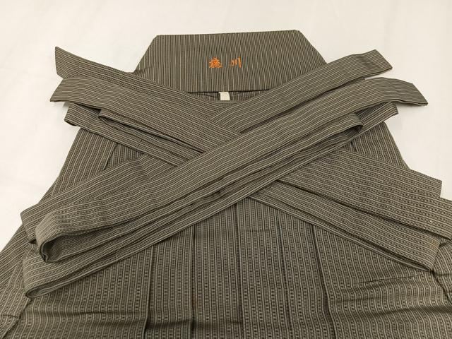 平和屋着物●男性 馬乗り袴 縞 正絹 逸品 AABJ0158ph