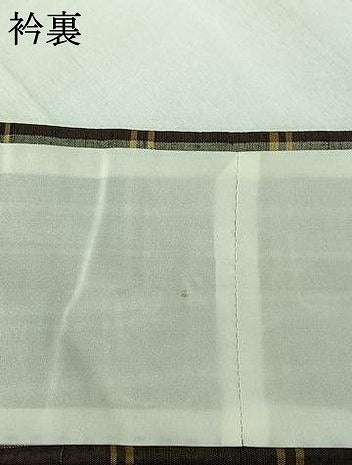平和屋着物▽上質な紬 単衣 格子 正絹 逸品 AABJ0161jh
