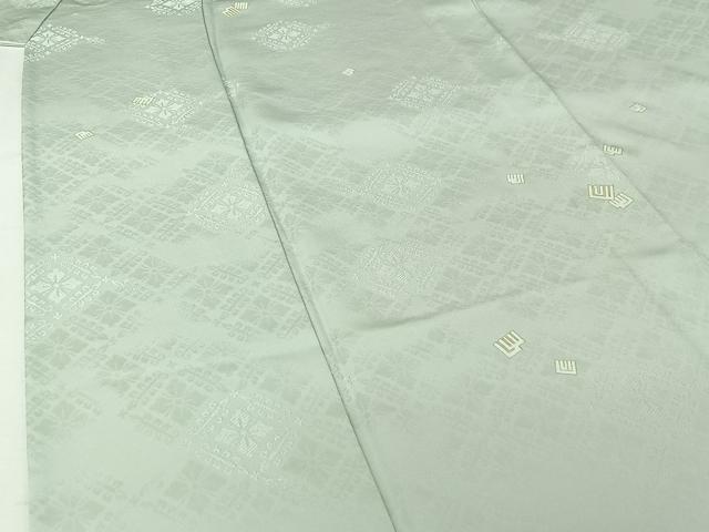 平和屋着物▽上質な小紋 単衣 源氏香 金彩 正絹 逸品 AABJ0181jh