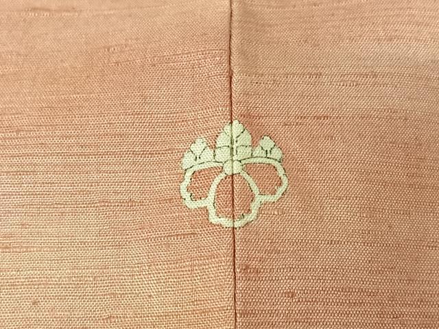平和屋着物▽上質な紬 単衣 霞文 正絹 逸品 AABJ0185jh
