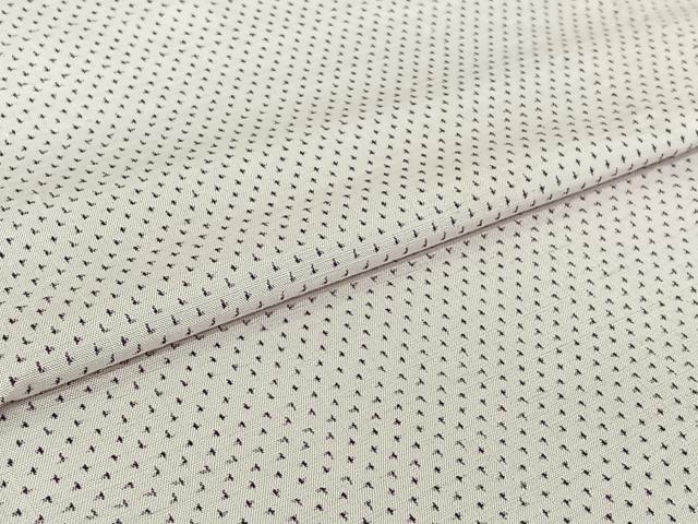 平和屋着物▽上質な紬 単衣 蚊絣 正絹 逸品 AABJ0208jh