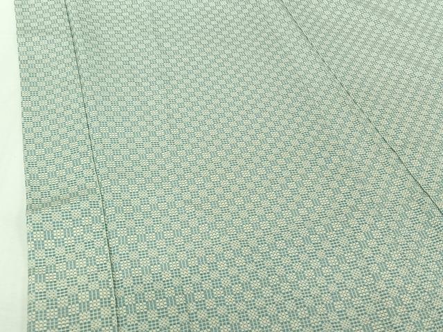 平和屋着物▽羽織 スリーシーズン 春夏秋 塵除け 市松文様 正絹 逸品 AABJ0211jh